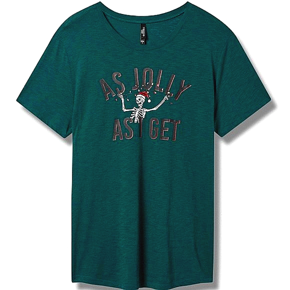❤️NWT TORRID TEE - SANTA SKELETON TEE CHRISTMAS HOLIDAY - PLUS SIZE - Picture 11 of 13